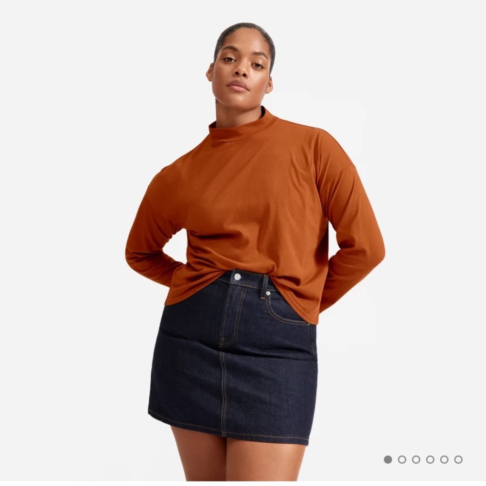 Everlane The Square Mockneck Tee XS